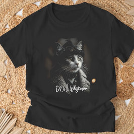 Camiseta Steampunk Cat T-Shirt: "DON Whiskonve" Victorian