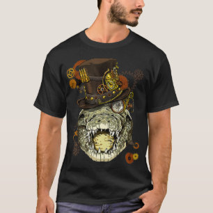 Camiseta Steampunk Crocodile Steampunk Animal Crocodile Lov