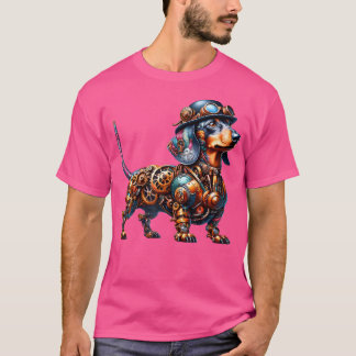Camiseta Steampunk Dachshund Lover Fantasy Art