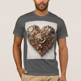 Camiseta Steampunk Elegant Clockwork Gear Heart