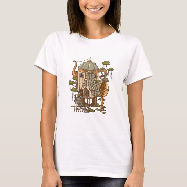 Camiseta Steampunk Fairy House (Frente)