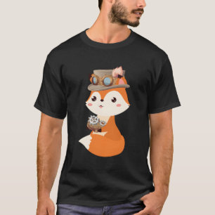 Camiseta Steampunk Fox Science Fiction Steam Powered Critér