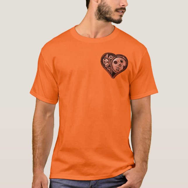 Camiseta Steampunk Gear Heart (Frente)