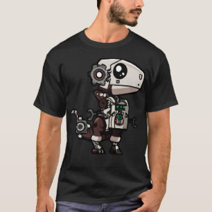 Camiseta Steampunk Kawaii Dragon Robot