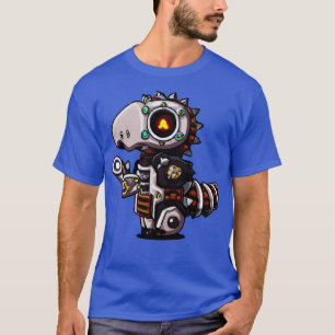 Camiseta Steampunk Kawaii Dragon Robot 2