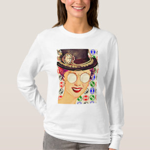 Camiseta Steampunk Lady Colorful Gears