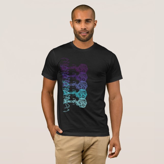 Camiseta Steampunk_Phage em Cor Viva (Frente Completa)