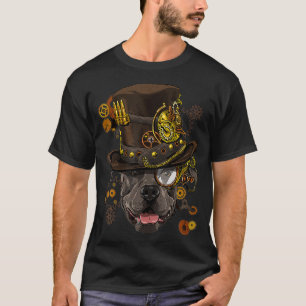 Camiseta Steampunk Pit Bull Dog Steampunk