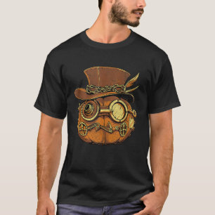 Camiseta Steampunk Pumpkin Halloween assustador outubro Ass