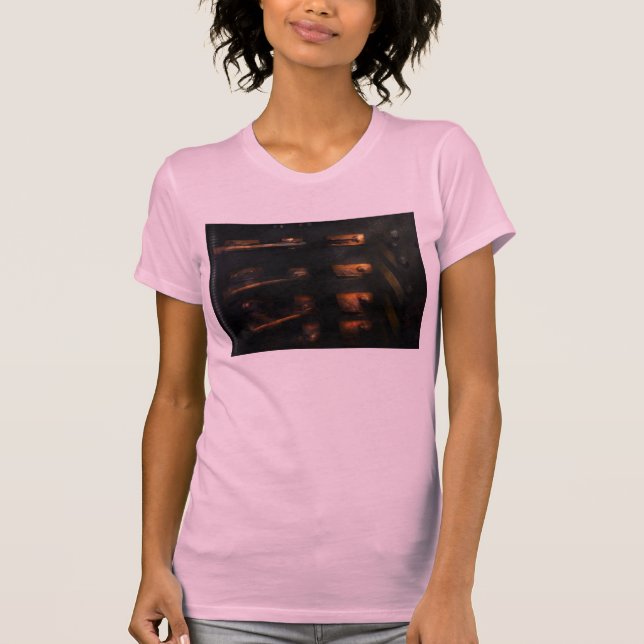 Camiseta Steampunk - Puxe a Alavanca (Frente)
