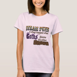 Camiseta Steampunk. quando Góticos descobrirem o Brown