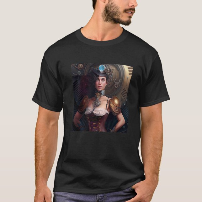 Camiseta Steampunk Sci Fi character  1 (Frente)