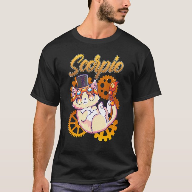 Camiseta Steampunk Scorpio Inspirou Steampunk Scorpion Rela (Frente)