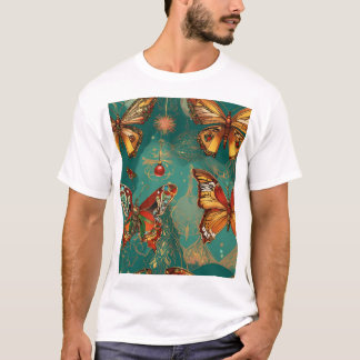 Camiseta Steampunk Skull with Butterfly Afro Hair – Basquia