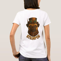 Camiseta Steampunk SteamPug - cão Steampunk único!