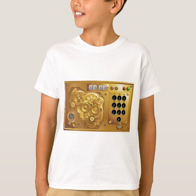 Camiseta Steampunk Uhr (Frente)