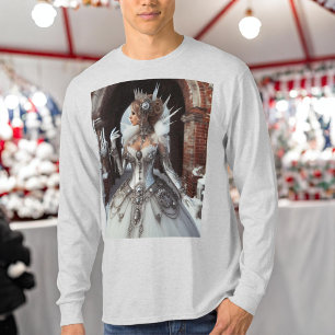 Camiseta Steampunk Victorian Industrial Winter Ice Queen