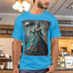 Camiseta Steampunk Vintage Victorian Lady Circus