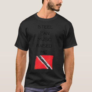 Camiseta Steel Pan Music Me Levantou Bandeira de Trinidad e