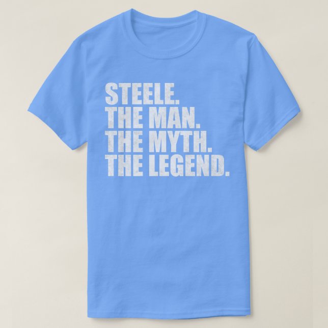 Camiseta SteeleSteele Nome da família Steele sobrenome Stee (Frente do Design)