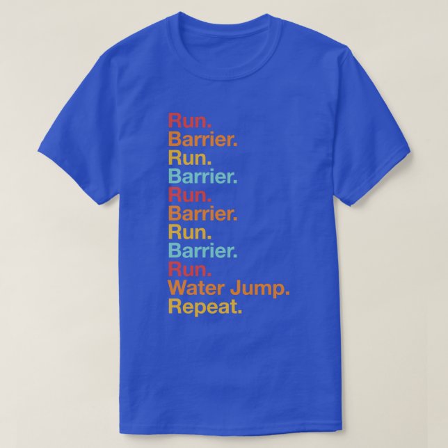 Camiseta Steeplechase Run Track e Campo 3000m Steeplechas (Frente do Design)