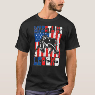 Camiseta Steer Luta Legend American Flag Rodeo Bulldog