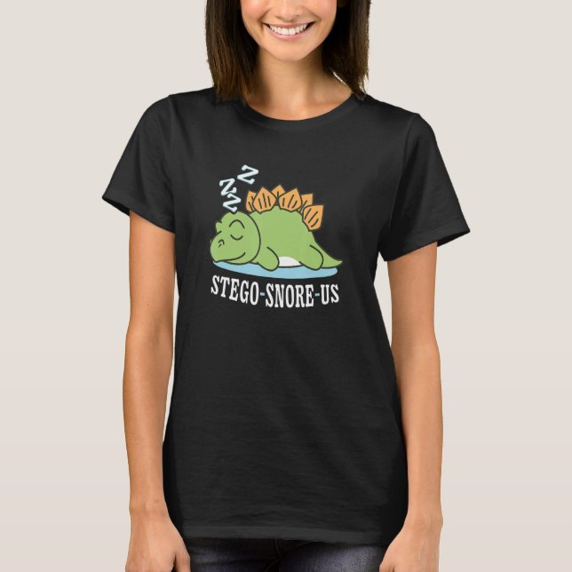 Camiseta Stego Snore Us Réptil Dinossauro Pré-Histórico Din (Frente)