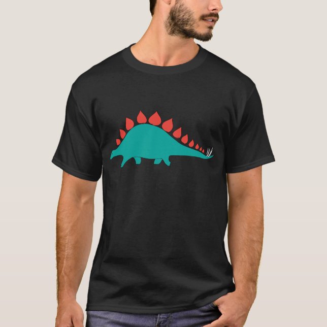 Camiseta Stegosaurus bonito do dinossauro (Frente)