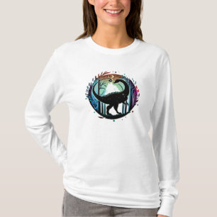 Camiseta Stegosaurus Dinossaur Forest Design