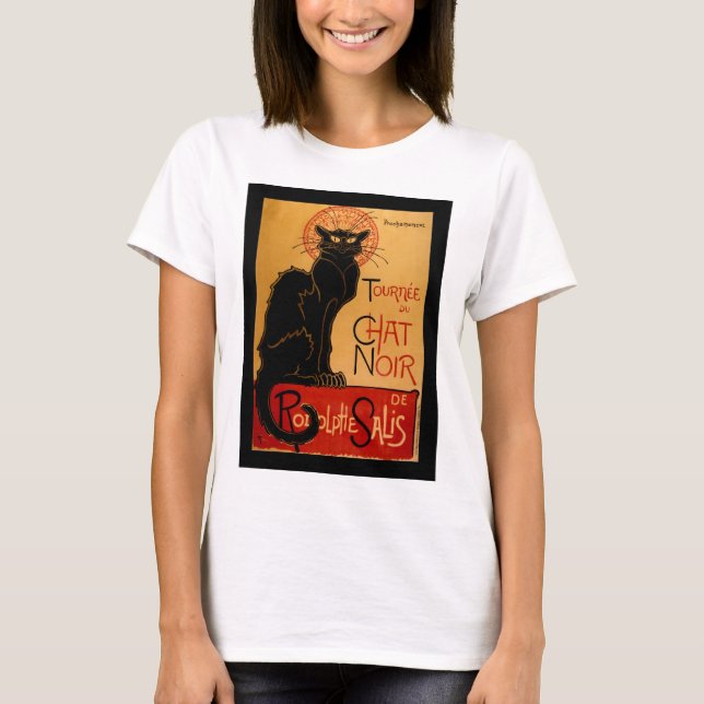 Camiseta Steinlen's Le Chat Noir (Frente)