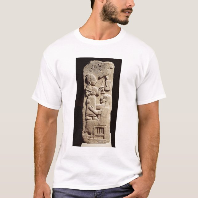 Camiseta Stele funerário do escrevente Tarhunpijas, (Frente)