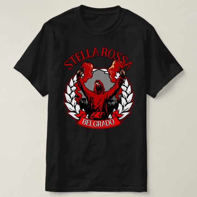 Camiseta Stella Rossa Belgrado ULTRAS (Frente do Design)
