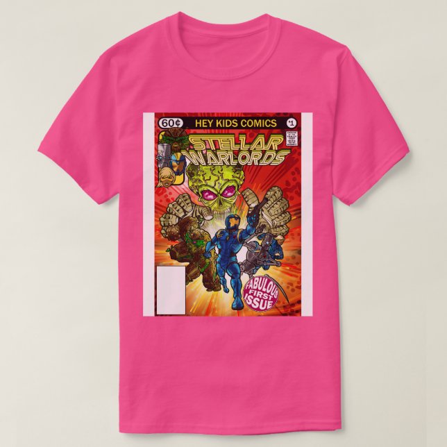 Camiseta Stellar Warlords por Marc Allie (Frente do Design)