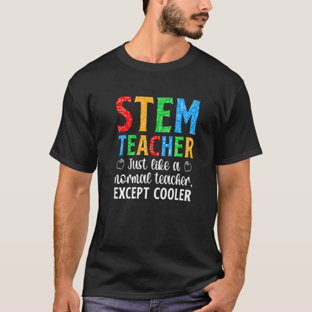 Camiseta STEM Teacher Science Technology Engineering Math (Frente)