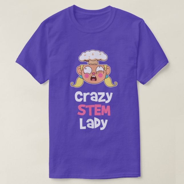 Camiseta Steminist Equality Stem Science Mind Blown Female  (Frente do Design)