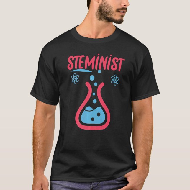 Camiseta Steminist Science Technology Engineering Math Stem (Frente)