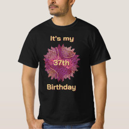 Camiseta Stencil Art It's My Birthday Choose Your Age