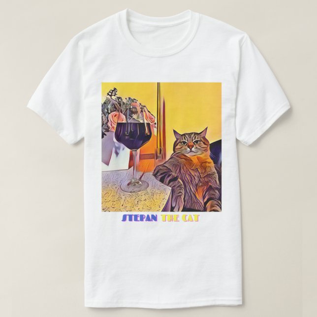 Camiseta Stepan The Cat Art (Frente do Design)