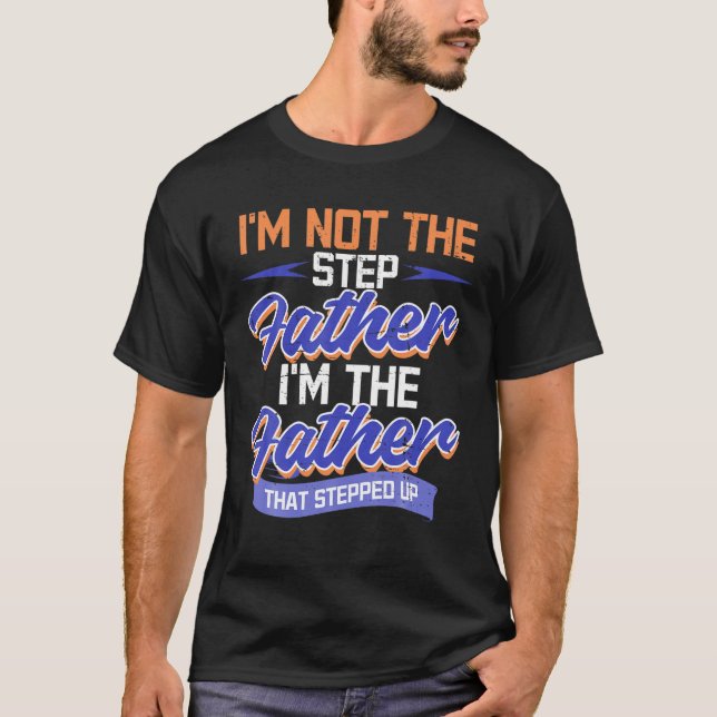 Camiseta Stepdad Bonus Pai Pai Pai Dia de os pais P (Frente)