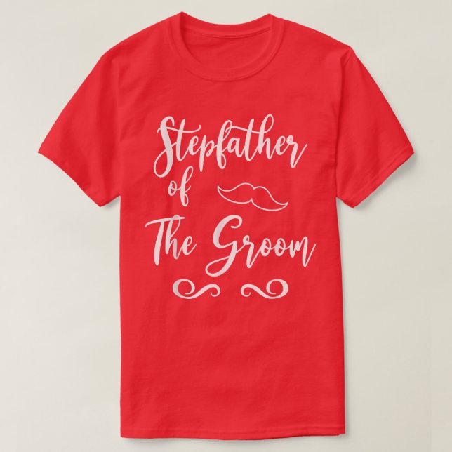 Camiseta Stepfather of Groom & Bride Wedding Matching  (Frente do Design)