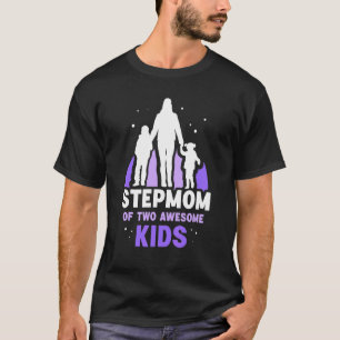 Camiseta Stepfmmâe De Duas Crianças Incríveis Garotinho, Mã