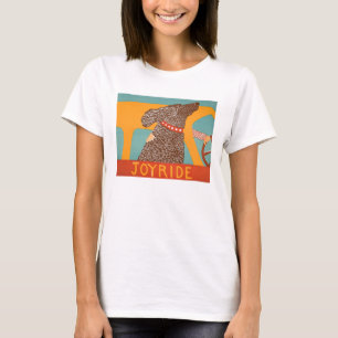 Camiseta Stephen Huneck t-shirt Joyride com Laboratório de