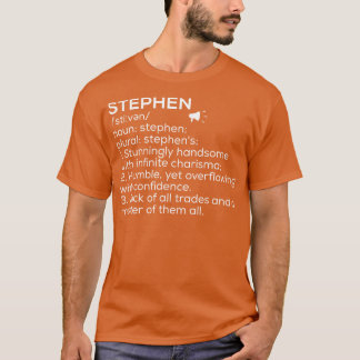 Camiseta Stephen Name Definition Stephen Significando Steph