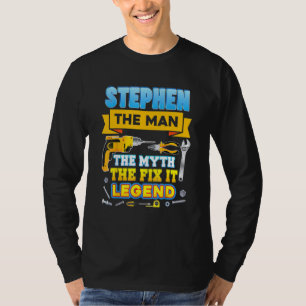 Camiseta Stephen O Homem Mito Conserta Lenda Dia do Pai Mec