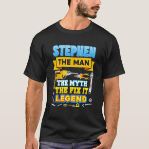 Camiseta Stephen O Homem Mito Conserta Lenda Dia do Pai Mec