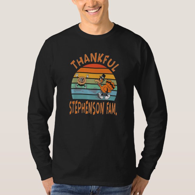Camiseta Stephenson Family  Thanksgiving Reunion Party (Frente)