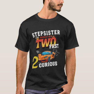 Camiseta Stepirmã Do Garoto Racin De Aniversário De Dois An