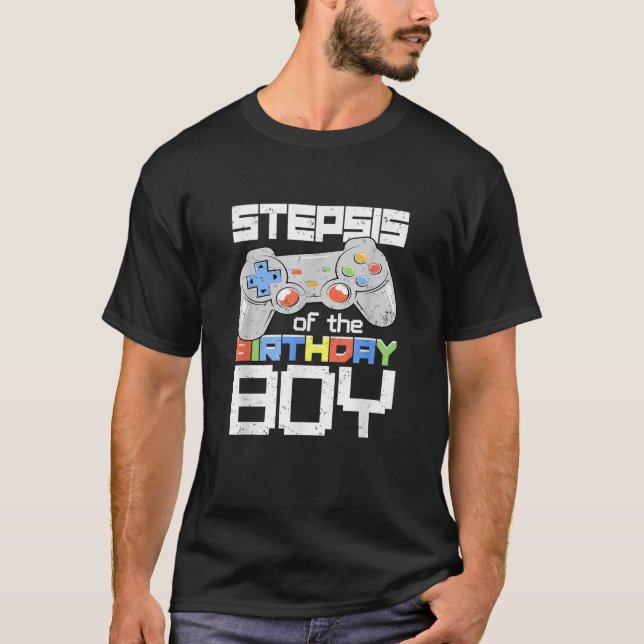 Camiseta Stepirmã do Jogo de Vídeo de Aniversário que Combi (Frente)