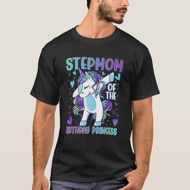 Camiseta Stepman da Festa de aniversário Princesa Dabbing U (Frente)