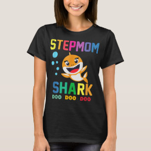Camiseta Stepmom Shark Shirt Stepmom Shark Lover Family Mot